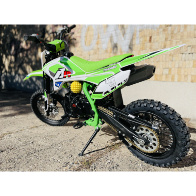 Pitbike Leramotors By Apollo THUNDER 125 Poloautomat 14/12 E-Start Zelená