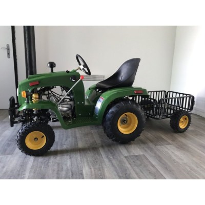 Traktor s vozíkem 110ccm zelený