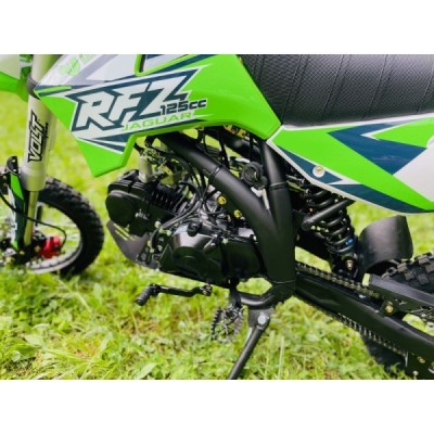 Dětská benzínová motorka Pitbike Leramotors By Apollo Jaguar 125cc 14“/12“ E-Start Zelená