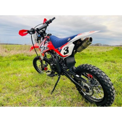 Dětská benzínová motorka Pitbike Leramotors By Apollo Jaguar 125cc 17“/14“ E-Start Červená