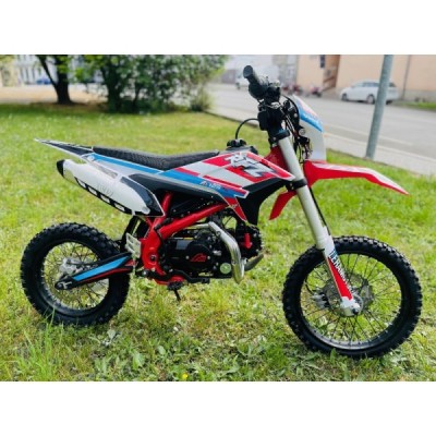 Dětská benzínová motorka Pitbike Leramotors By Apollo THUNDER 125cc 17/14 E-Start Červená