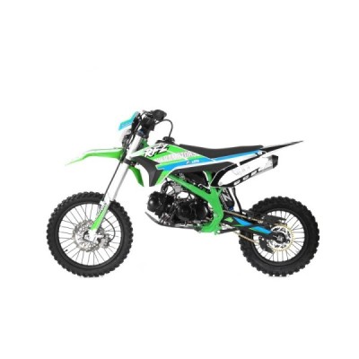 Dětská benzínová motorka Pitbike Leramotors By Apollo THUNDER 125cc 17/14 E-Start Zelená