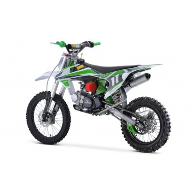 Dětská benzínová motorka Pitbike Leramotors Shark 125cc 4T 17/14 zelená