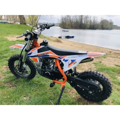 Dětská benzínová motorka Pitbike Leramotors Spirit 90 12/10 Automat Oranžová