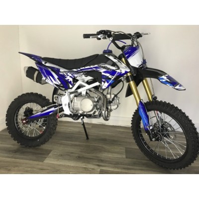 Dětská benzínová motorka Pitbike Leramotors Tornado 125ccm Pro 4T 17/14  modrá
