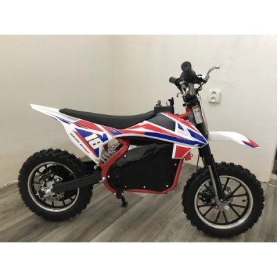 Elektrická motorka Leramotors Devil Deluxe 800W/36V červená