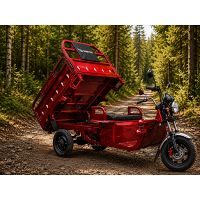 Elektrická Nákladní Tříkolka Leramotors Cargo G1 1000W - Tuk Tuk, červená