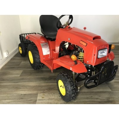 Traktor s vozíkem 110ccm červený