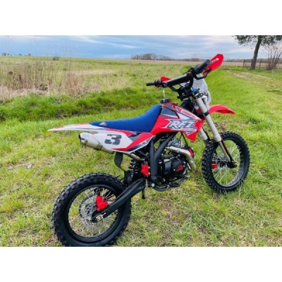 Dětská benzínová motorka Pitbike Leramotors By Apollo Jaguar 125cc 17“/14“ E-Start Červená