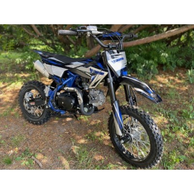 Dětská benzínová motorka Pitbike Leramotors Cannon 125ccm 4T 14/12 E-Start Modrá