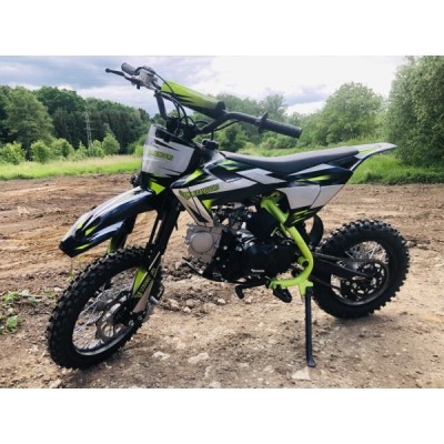 Dětská benzínová motorka Pitbike Leramotors Cannon 125ccm 4T 14/12 E-Start Zelená