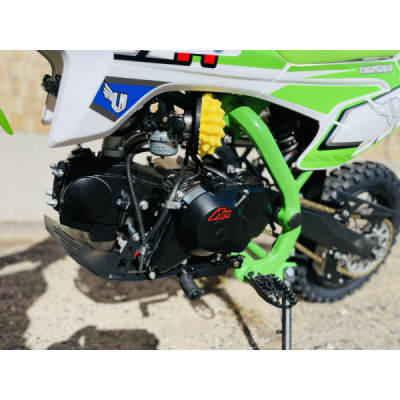 Pitbike Leramotors By Apollo THUNDER 125 Poloautomat 14/12 E-Start Zelená
