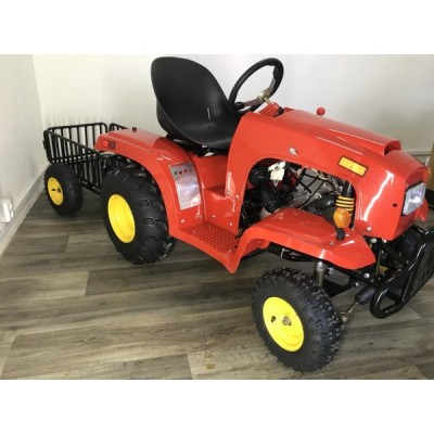 Traktor s vozíkem 110ccm červený