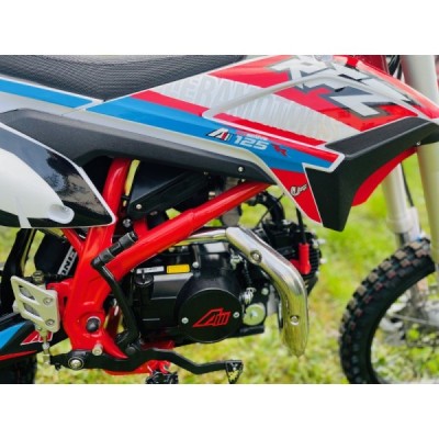 Dětská benzínová motorka Pitbike Leramotors By Apollo THUNDER 125cc 17/14 E-Start Červená