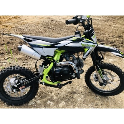 Dětská benzínová motorka Pitbike Leramotors Cannon 125ccm 4T 14/12 E-Start Zelená
