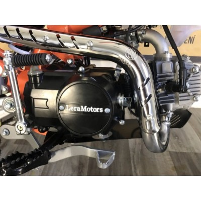 Dětská benzínová motorka Pitbike Leramotors Shark 125cc 4T 17/14 oranžová