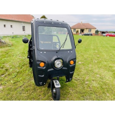 Elektrická Nákladní Tříkolka Leramotors Cargo G1 1000W - Tuk Tuk, +kapotáž, černá