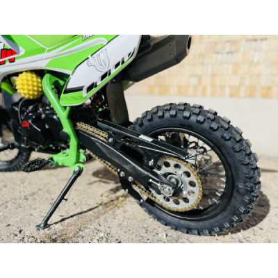 Pitbike Leramotors By Apollo THUNDER 125 Poloautomat 14/12 E-Start Zelená