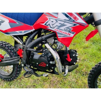 Dětská benzínová motorka Pitbike Leramotors By Apollo Jaguar 125cc 17“/14“ E-Start Červená