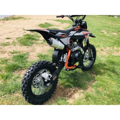 Dětská benzínová motorka Pitbike Leramotors Cannon 125ccm 4T 14/12 E-Start Oranžová