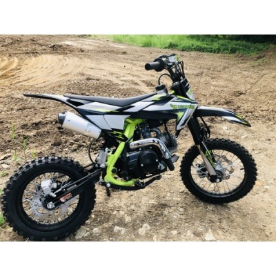 Dětská benzínová motorka Pitbike Leramotors Cannon 125ccm 4T 14/12 E-Start Zelená