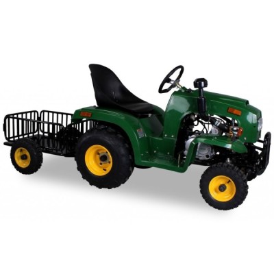 Traktor s vozíkem 110ccm zelený