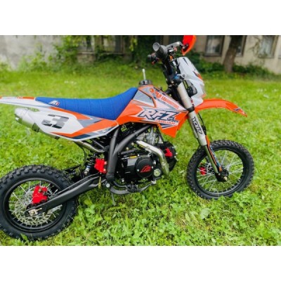 Dětská benzínová motorka Pitbike Leramotors By Apollo Jaguar 125cc 14“/12“ E-Start Oranžová