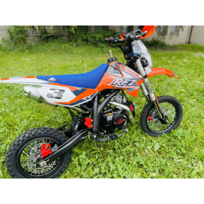Dětská benzínová motorka Pitbike Leramotors By Apollo Jaguar 125cc 17“/14“ E-Start Oranžová