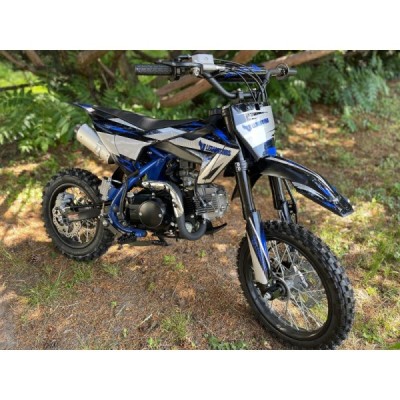Dětská benzínová motorka Pitbike Leramotors Cannon 125ccm 4T 14/12 E-Start Modrá
