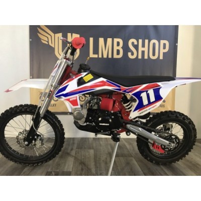 Dětská benzínová motorka Pitbike Leramotors Shark 125cc 4T 17/14 červená