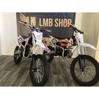 Dětská benzínová motorka Pitbike Leramotors Shark 125cc 4T 17/14 oranžová