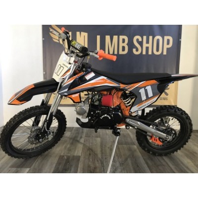 Dětská benzínová motorka Pitbike Leramotors Shark 125ccm E-Start 4T 17/14 Oranžová