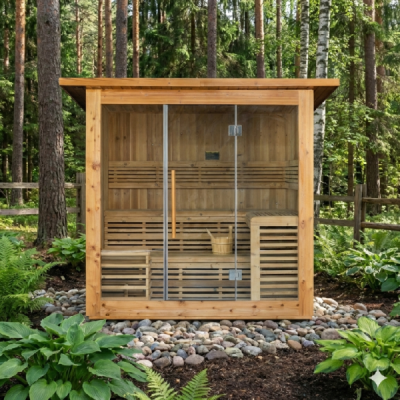 Lerax finská sauna čtvercová thermowood 180