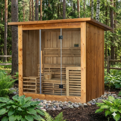 Lerax finská sauna čtvercová thermowood 240