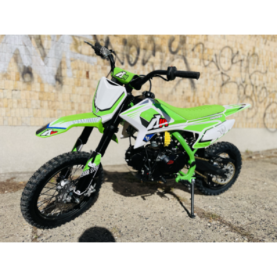 Pitbike Leramotors By Apollo THUNDER 125 Poloautomat 14/12 E-Start Zelená