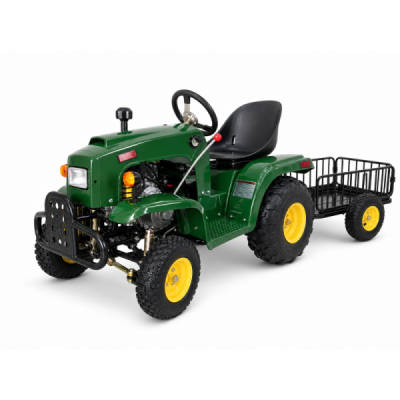 Traktor s vozíkem 110ccm zelený