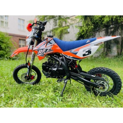 Dětská benzínová motorka Pitbike Leramotors By Apollo Jaguar 125cc 14“/12“ E-Start Oranžová