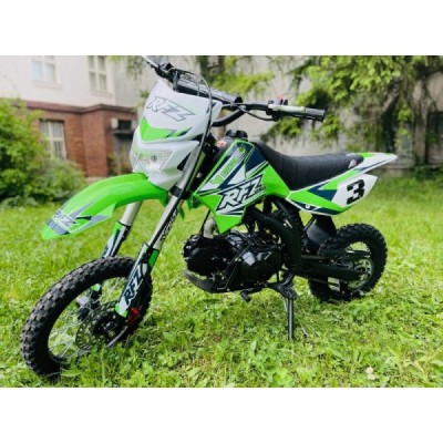 Dětská benzínová motorka Pitbike Leramotors By Apollo Jaguar 125cc 14“/12“ E-Start Zelená