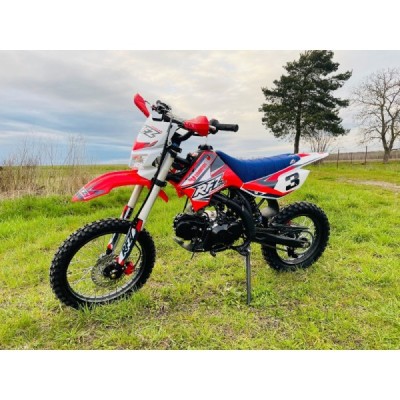 Dětská benzínová motorka Pitbike Leramotors By Apollo Jaguar 125cc 17“/14“ E-Start Červená