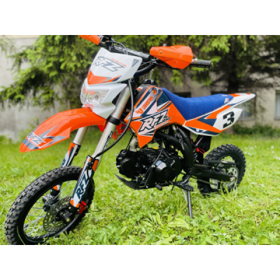 Dětská benzínová motorka Pitbike Leramotors By Apollo Jaguar 125cc 17“/14“ E-Start Oranžová