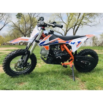 Dětská benzínová motorka Pitbike Leramotors Spirit 90 12/10 Automat Oranžová