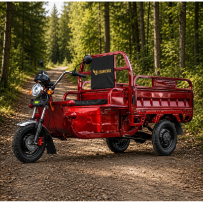 Elektrická Nákladní Tříkolka Leramotors Cargo G1 1000W - Tuk Tuk, červená