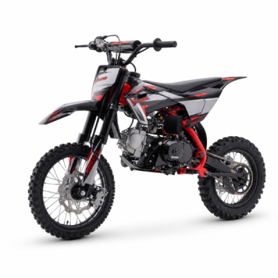Dětská benzínová motorka Pitbike Leramotors Cannon 125ccm 4T 14/12 E-Start Červená
