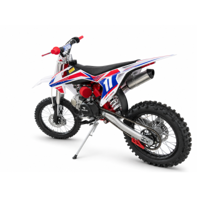 Dětská benzínová motorka Pitbike Leramotors Shark 125cc 4T 17/14 červená