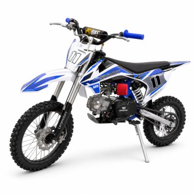 Dětská benzínová motorka Pitbike Leramotors Shark 125cc 4T 17/14 modrá