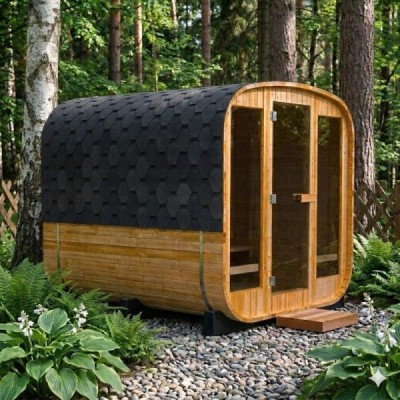 Lerax finská sauna hranatá thermowood 210