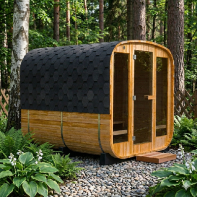 Lerax finská sauna hranatá thermowood 240