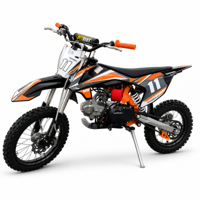 Dětská benzínová motorka Pitbike Leramotors Shark 125ccm E-Start 4T 17/14 Oranžová