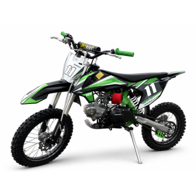 Dětská benzínová motorka Pitbike Leramotors Shark 125ccm E-Start 4T 17/14 Zelená