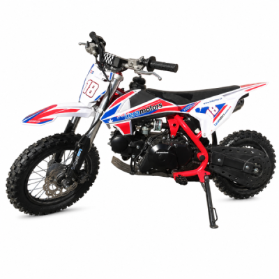Dětská benzínová motorka Pitbike Leramotors Spirit 90 12/10 Automat Červená